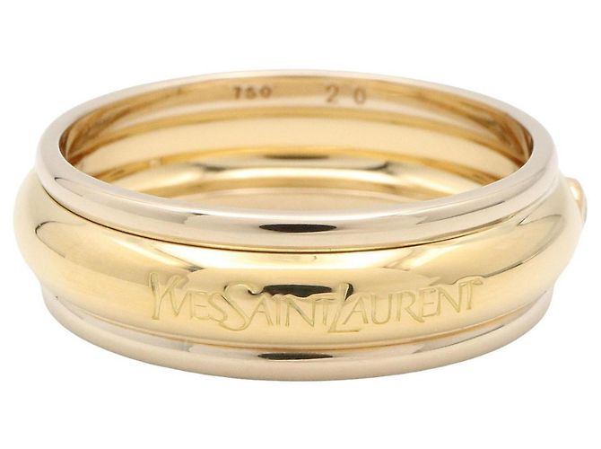 Yves Saint Laurent 18K Gelbgold-Ring mit Diamant Golden - Ansicht 2