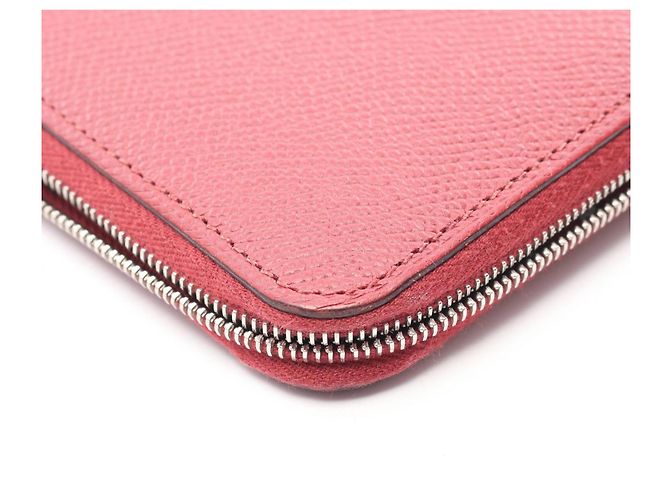 Cartera larga de cuero Epsom Bordeaux Hermès Burdeos - vista 10