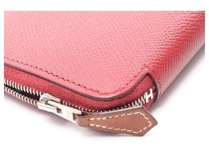 Cartera larga de cuero Epsom Bordeaux Hermès Burdeos - vista 11