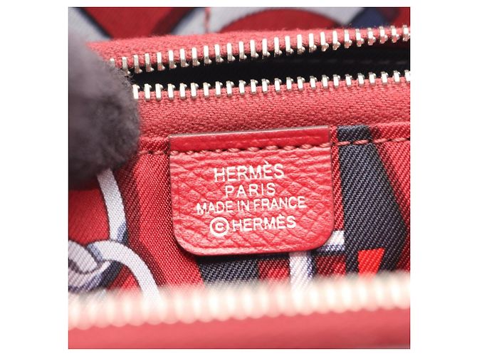 Cartera larga de cuero Epsom Bordeaux Hermès Burdeos - vista 4