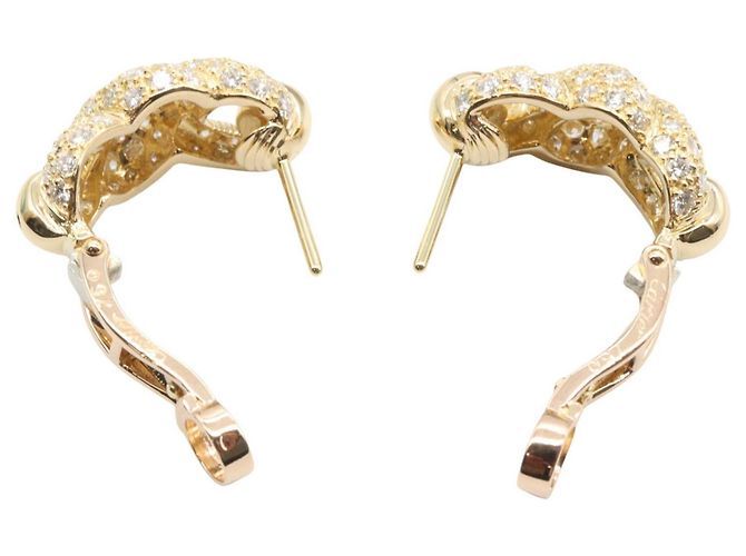 Orecchini Cartier Tornado Diamond D'oro - vista 3