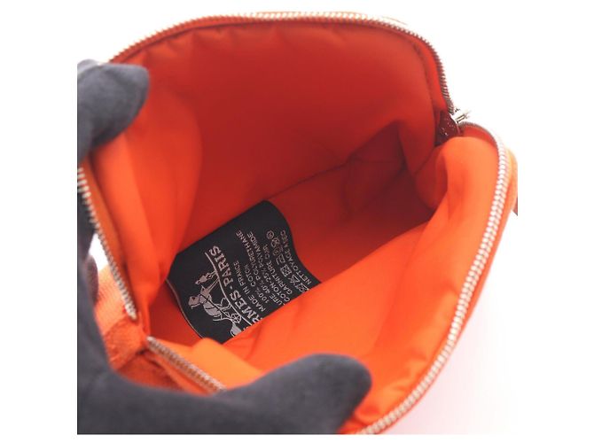 Hermès Borsa a mano mini Hermes Bolide Pouch 15 Rosso Arancione - vista 3