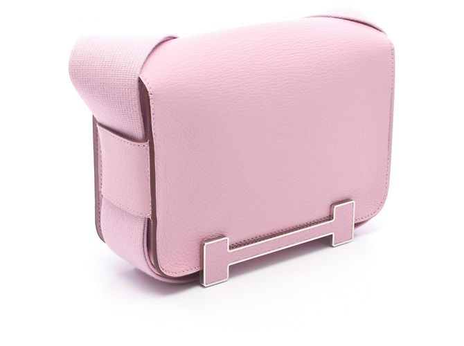 Hermès Borsa a tracolla Hermes Geta Mauve Sylvestre Rosa - vista 2