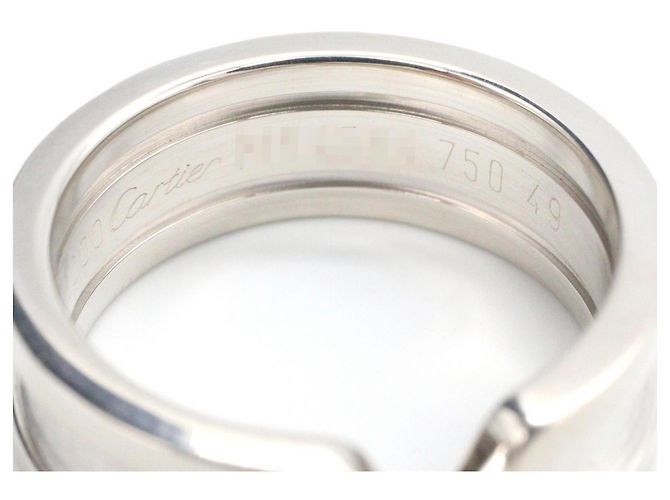 Cartier C2 Band Ring aus 18K Weißgold Golden - Ansicht 4