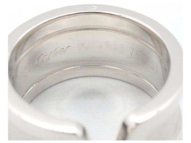 Cartier C2 Wide Band Ring aus 18K Weißgold Golden - Ansicht 4