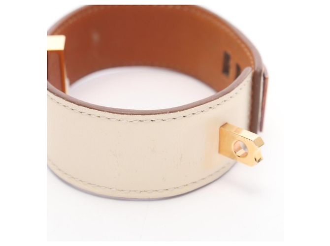 Hermès Hermes Collier de Chien 24 Bracciale Accessorio D'oro Crudo - vista 9