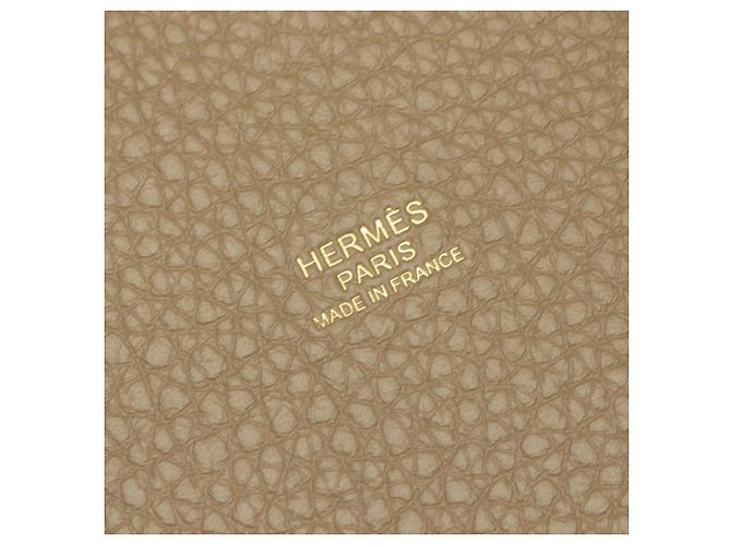 Hermès Borsa Hermes Picotin Lock PM Tricolor Marrone Nero Beige - vista 4