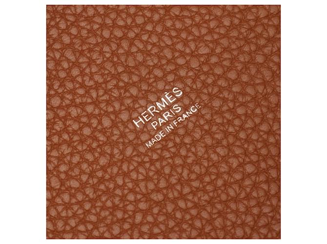 Hermès Borsa Hermes Picotin Lock PM Marrone Crudo - vista 4