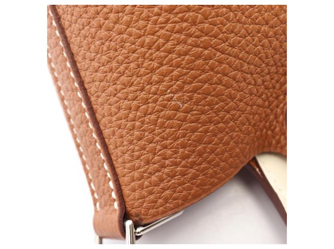 Hermès Borsa Hermes Picotin Lock PM Marrone Crudo - vista 7
