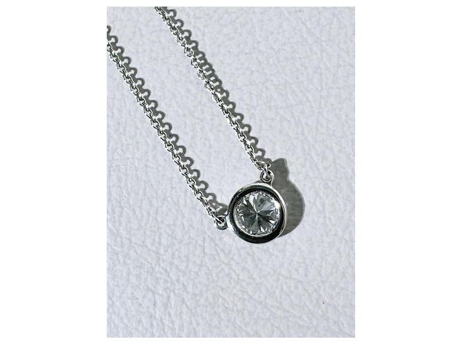 Collana Tiffany & Co. Elsa Peretti Diamonds by the Yard Diamante Argento - vista 9