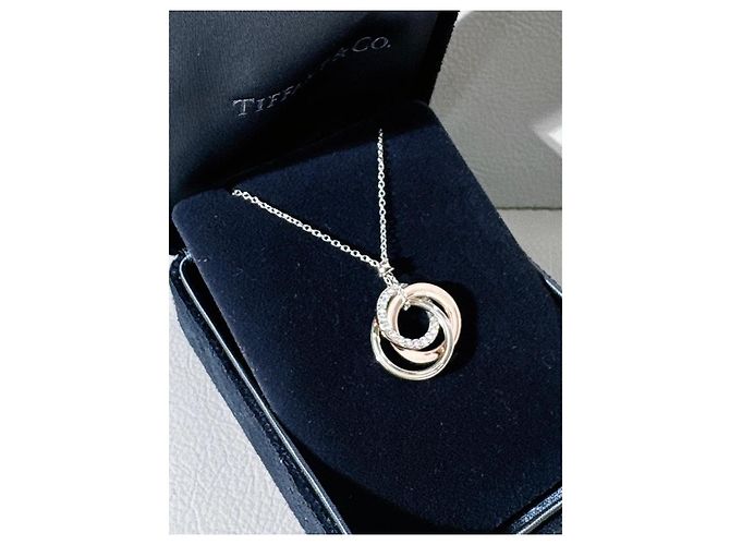Collana Tiffany & Co. 1837 Oro Tricolore e Diamanti Multicolore - vista 6