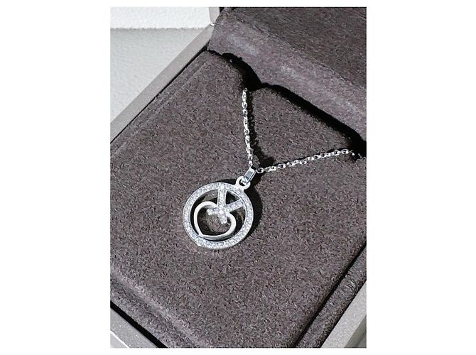 Collana Chaumet Beautiful in Platino e Diamanti Argento - vista 4