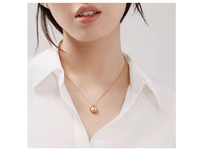Collana Tiffany & Co. HardWear Ball Pendant in Oro Rosa D'oro - vista 2