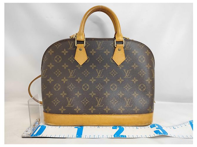 Borsa Louis Vuitton Alma Monogram Canvas PM Marrone - vista 2