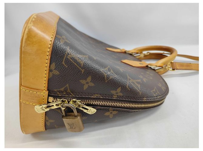 Borsa Louis Vuitton Alma Monogram Canvas PM Marrone - vista 6