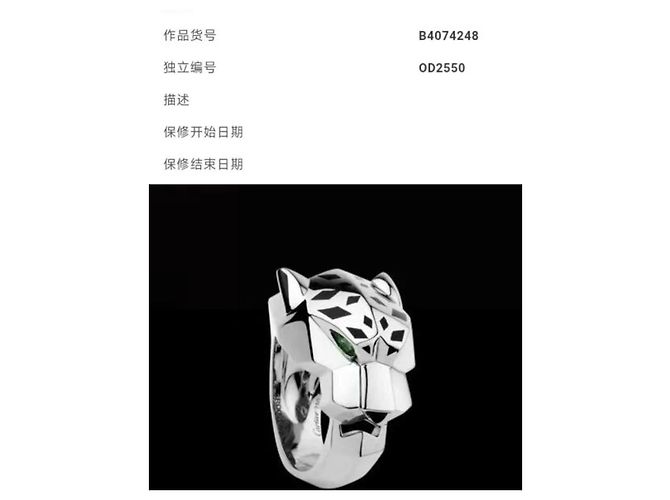 Cartier Panthère de Cartier Ring Weißgold Silber - Ansicht 3
