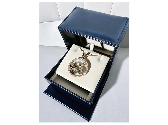 Collana Chopard Happy Spirit 5 Anelli Diamanti D'oro - vista 4