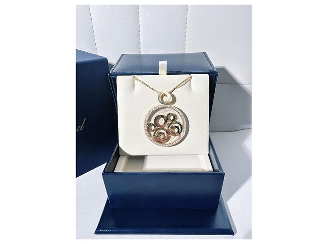 Collana Chopard Happy Spirit 5 Anelli Diamanti D'oro - vista 5