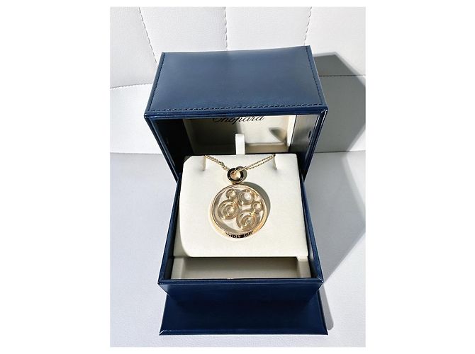 Collana Chopard Happy Spirit 5 Anelli Diamanti D'oro - vista 6