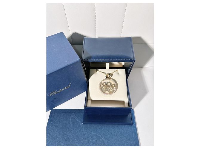 Collana Chopard Happy Spirit 5 Anelli Diamanti D'oro - vista 7