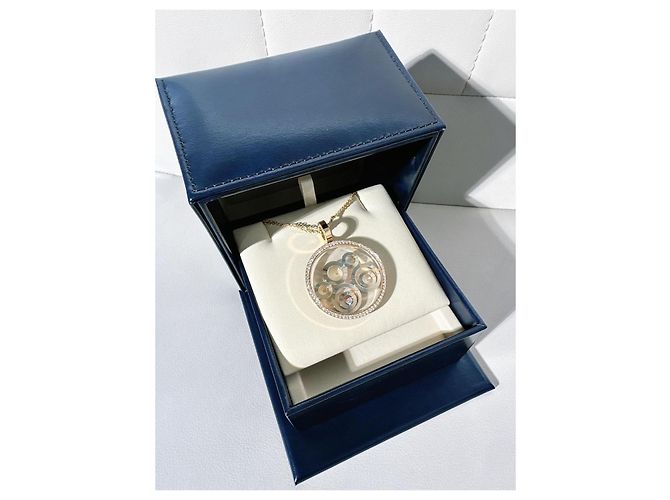 Collana Chopard Happy Spirit 5 Anelli Diamanti D'oro - vista 8