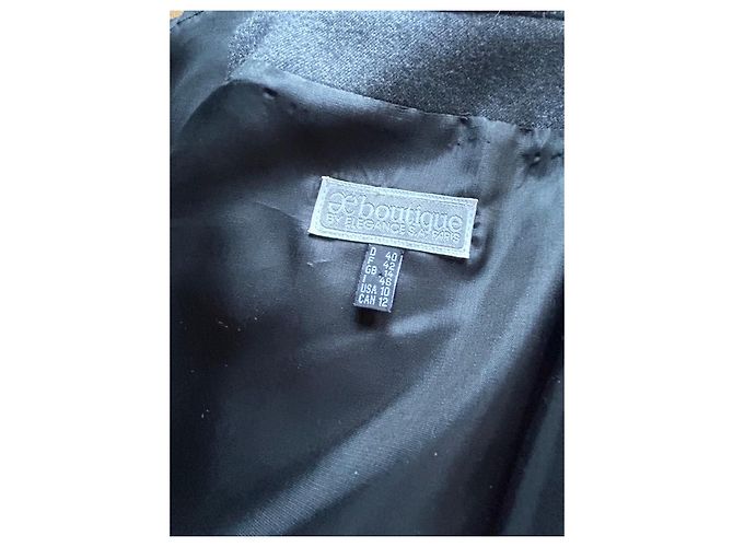 Autre Marque Elegance S.A. Anthrazitfarbenes Tailleur-Kleid Grau - Ansicht 8