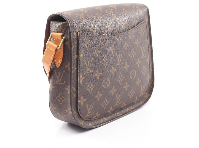 Borsa a Spalla Louis Vuitton Saint Cloud GM Monogram Marrone Monogramma - vista 2