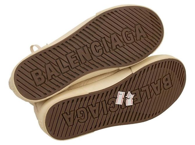 Balenciaga Paris Sneakers Alte Beige - vista 4