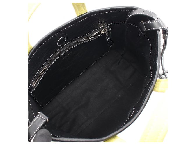 Everyday Bolsa 2-Way Balenciaga Barbes Preto Branco Amarelo - vista 3