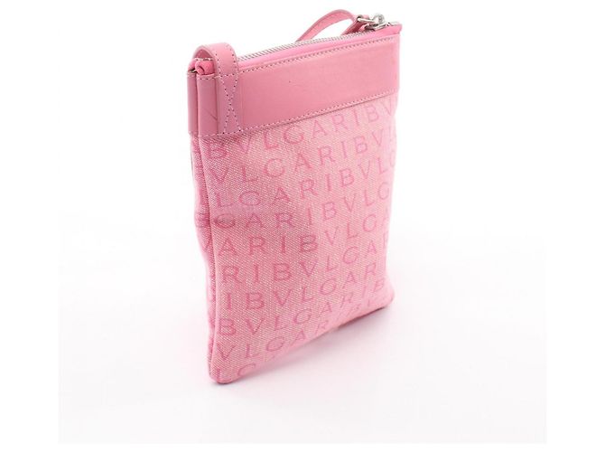 Bulgari Borsa a Spalla Bvlgari BVLGARI Logo Mania Rosa - vista 2