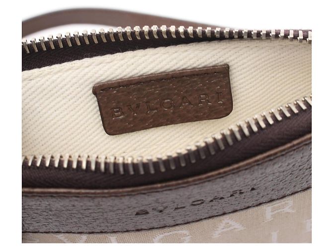 Bulgari Borsa a Spalla Bvlgari BVLGARI Logo Mania Marrone Beige - vista 4