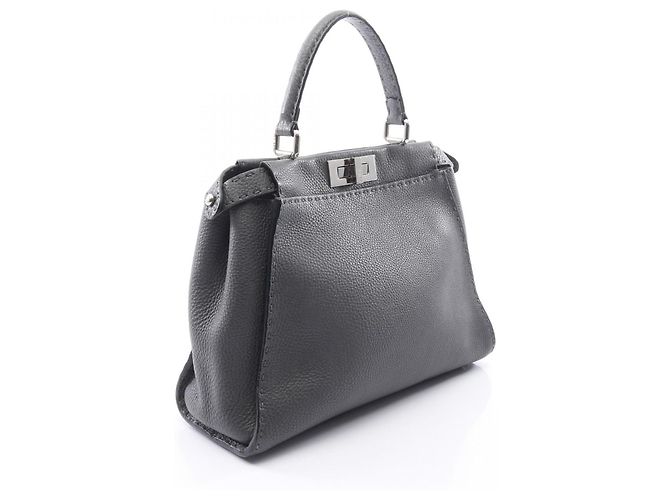 Fendi Peekaboo Regular Selleria 2-Way Handtasche Braun - Ansicht 2