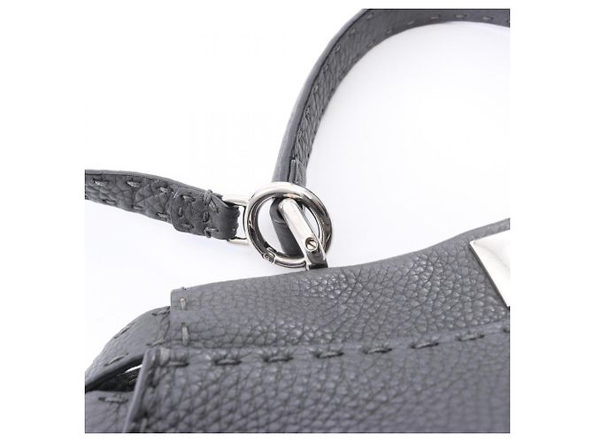 Fendi Peekaboo Regular Selleria 2-Way Handtasche Braun - Ansicht 7