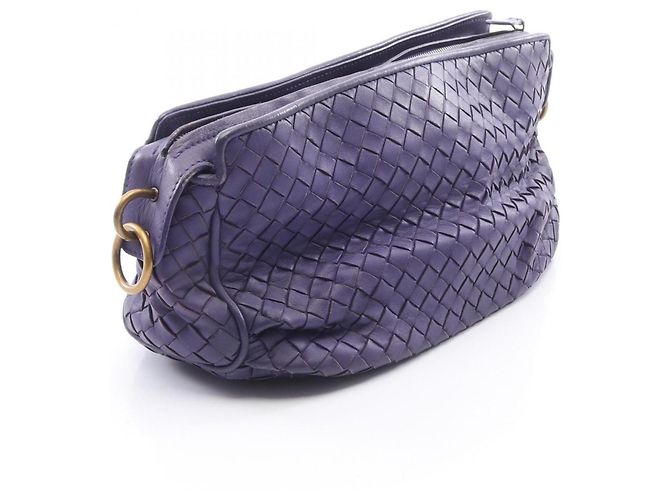 Bottega Veneta Purple Intrecciato Shoulder Bag - view 2