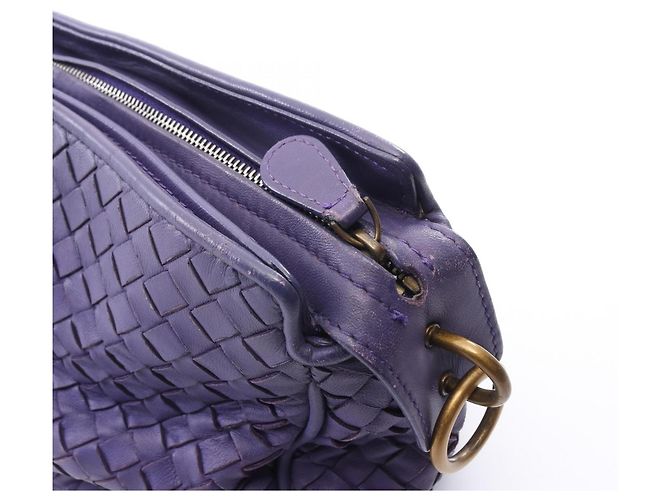 Bottega Veneta Purple Intrecciato Shoulder Bag - view 8