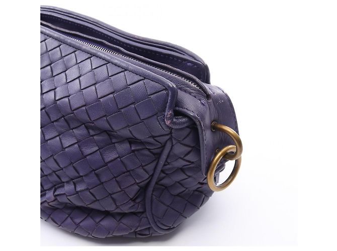Bottega Veneta Purple Intrecciato Shoulder Bag - view 9