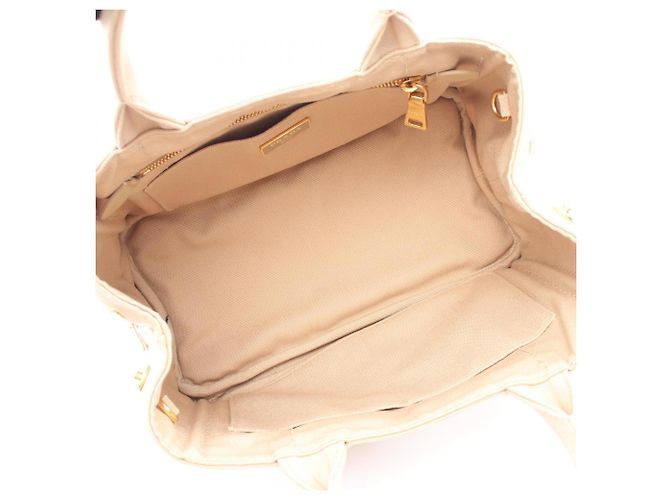 Bolsa Tote 2-Way CANAPA Prada Bege - vista 3