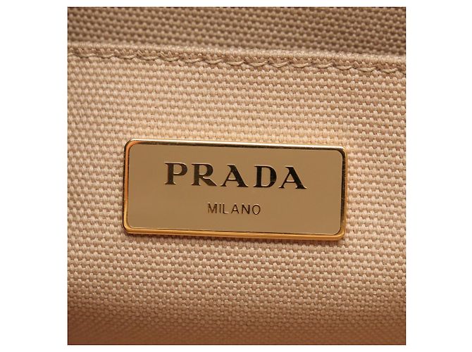 Bolsa Tote 2-Way CANAPA Prada Bege - vista 4