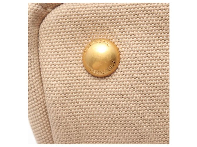 Bolsa Tote 2-Way CANAPA Prada Bege - vista 8