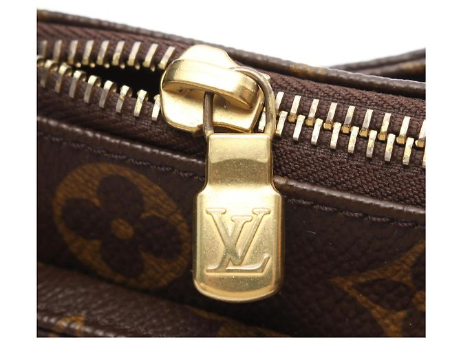 Borsa a Spalla Louis Vuitton Vivacite MM Monogram Marrone Monogramma - vista 6