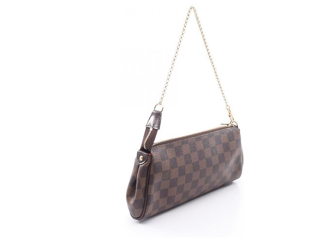 Borsa 2-Way Louis Vuitton Eva Damier Ebene Marrone - vista 2