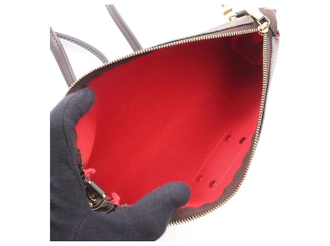 Borsa 2-Way Louis Vuitton Eva Damier Ebene Marrone - vista 3