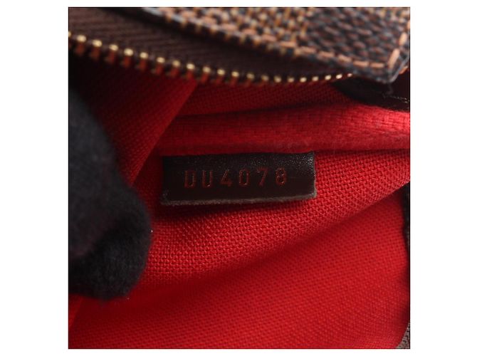 Borsa 2-Way Louis Vuitton Eva Damier Ebene Marrone - vista 5