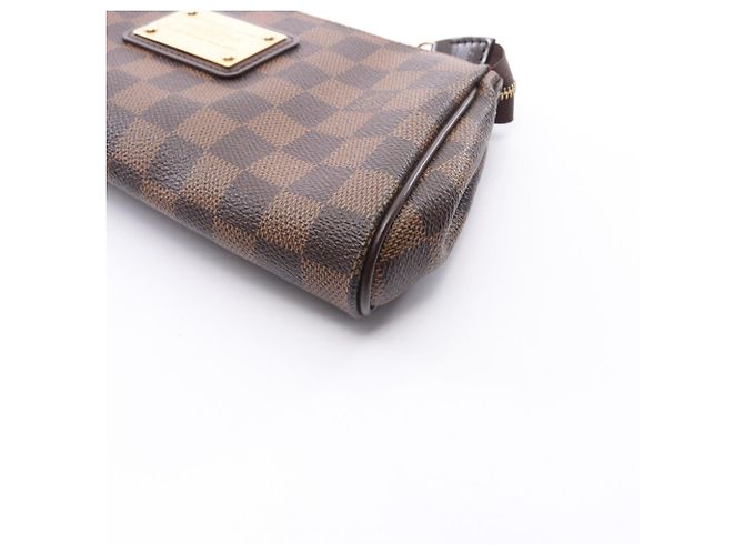 Borsa 2-Way Louis Vuitton Eva Damier Ebene Marrone - vista 6