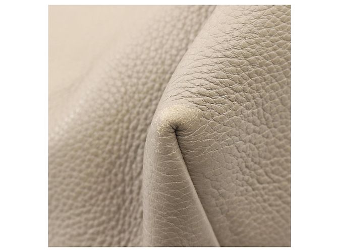 Borsa Tote Prada VITELLO PHENIX in pelle beige - vista 5