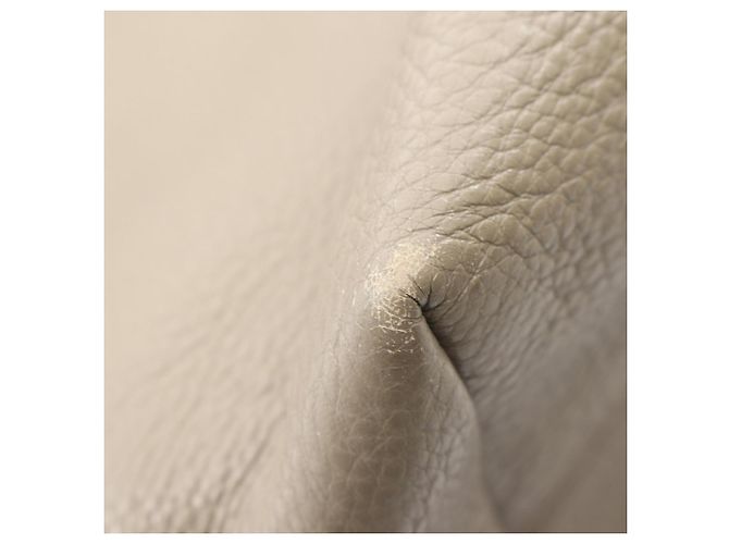 Borsa Tote Prada VITELLO PHENIX in pelle beige - vista 6