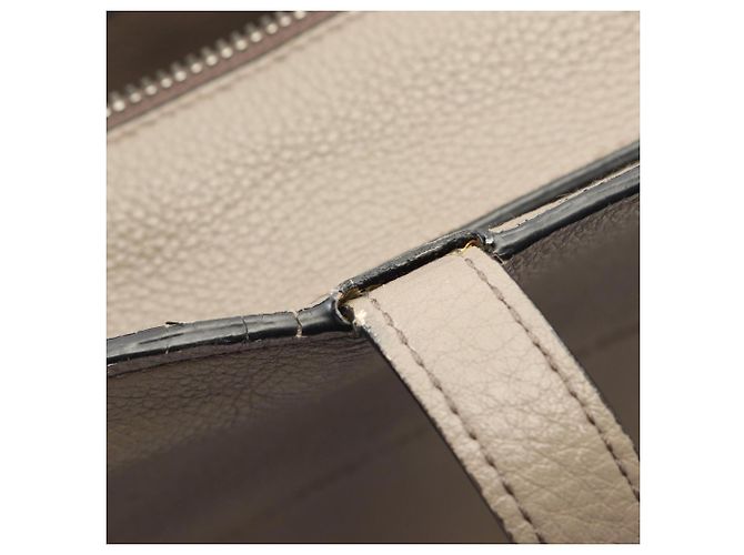 Borsa Tote Prada VITELLO PHENIX in pelle beige - vista 9