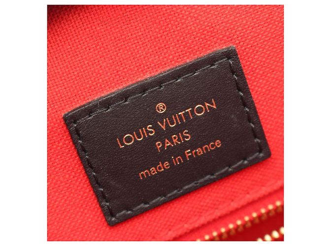 Borsa Tote 2-Way Louis Vuitton OnTheGo MM Monogram Giant Reverse Marrone Beige - vista 4
