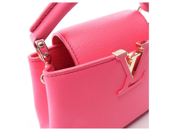 Louis Vuitton Capucines Mini 2-Way Handbag Pink - view 8