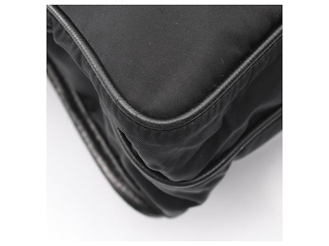 Saffiano Borsa Messenger in Nylon Nero Prada - vista 5